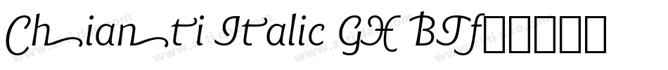 Chianti Italic GX BT字体转换